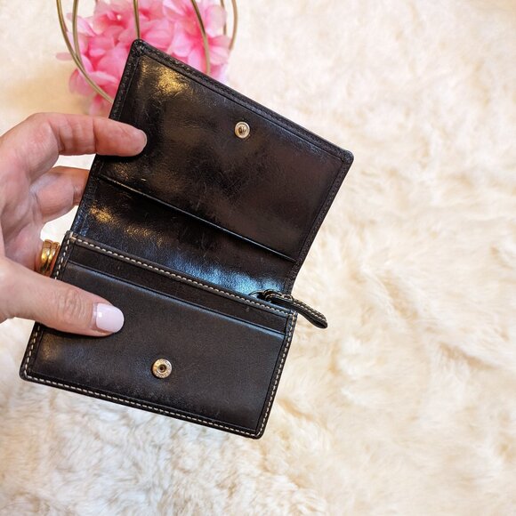 Coach black leather wallet - Picture 5 of 8